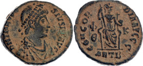 Roman Empire Theodosius I Follis 379 - 383 AD