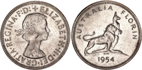 Australia 1 Florin 1954