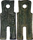 China Empire Xin Dynasty Wang Mang Spade Money 25 Cash 7 - 23 AD (ND)