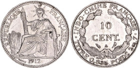 French Indochina 10 Centimes 1912 A