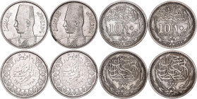 Egypt 4 x 10 Piastres 1916 - 1939