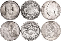 Egypt 3 x 5 Piastres 1917 - 1933