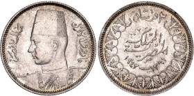 Egypt 2 Piastres 1942 AH 1361