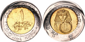 Egypt 1 Pound 2010 AH 1431 Die Shift Error