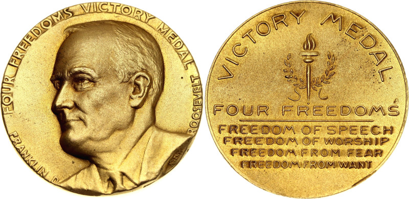 United States Commemorative Medal "Four Freedoms - Victory" ca. 1945 (ND)

HK ...