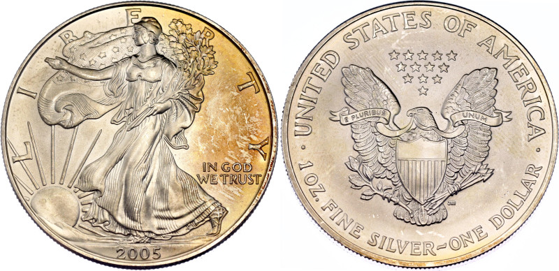 United States 1 Dollar 2005

KM# 273 , N# 1493; Silver; "American Silver Eagle...