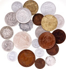 World Lot of 22 Coins 1866 - 1996