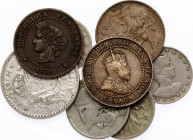 World Lot of 8 Coins 1876 - 1956