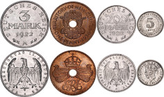 World Lot of 4 Coins 1922 - 1945