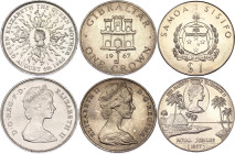 World 1 Crown - 1 Tala - 25 New Pence 1967 - 1980