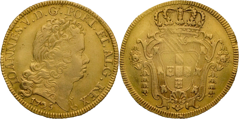 Portugal
D. João V (1706-1750)
Half Peça (3200 Réis) Lisbon Mint 1725
Original a...