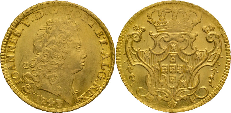 Portugal
D. João V (1706-1750)
Peça (6400 Réis) Lisbon Mint 1743
AG: 127.22 14,2...