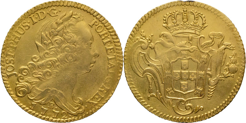 Portugal
D. José I (1750-1777)
Peça (6400 Réis) Rio de Janeiro Mint 1772
AG: 55....