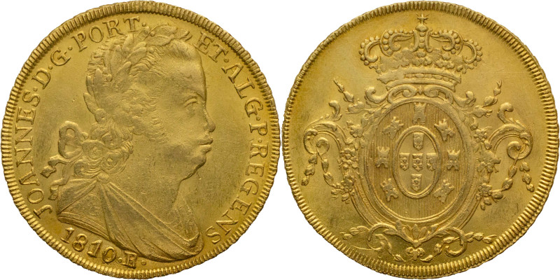 Portugal
D. João Regent (1799-1816)
Peça (6400 Réis) Rio de Janeiro Mint 1810
Am...
