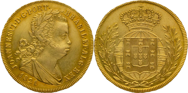 Portugal
D. João VI (1816-1826)
Half Peça (3200 Réis) Lisbon Mint 1821
AG: 17.04...