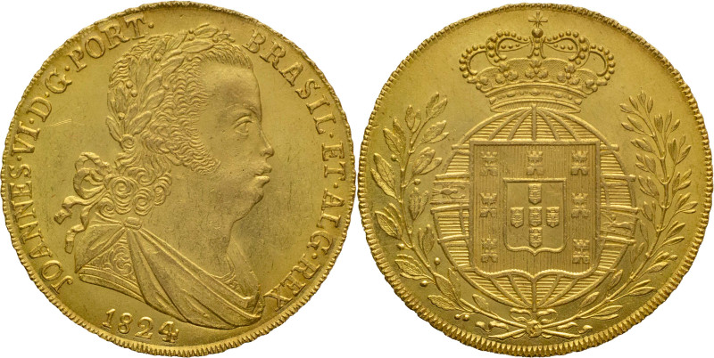 Portugal
D. João VI (1816-1826)
Peça (6400 Réis) Lisbon Mint 1823
AG: 18.12 14,2...