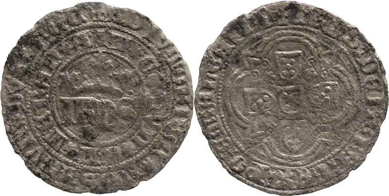 Portugal
D. João I (1385-1433)
Real of 10 soldos E/E-V Évora Mint
Ocult sign to ...