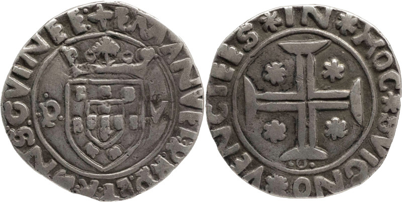 Portugal
D. Manuel I (1495-1521)
Tostão P-V Porto Mint
AG: 60.02 8,46g
Good Very...