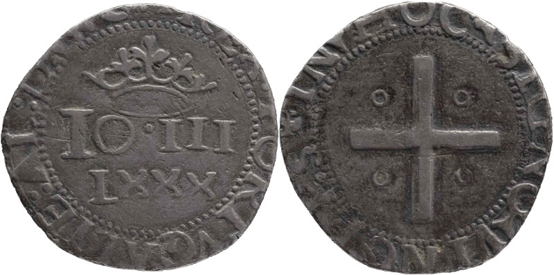 Portugal
D. João III (1521-1557)
Real Português dobrado (80 reais) Lisbon Mint
A...