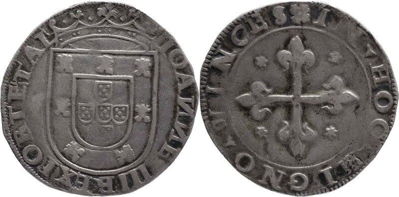 Portugal
D. João III (1521-1557)
Tostão 3º tipo (100 reais) Lisbon Mint
AG: 139....