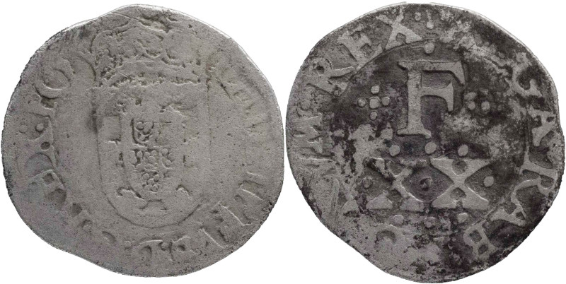 Portugal
D. Filipe III (1621-1640)
Vintém (20 Reais) Hybrid Lisbon Mint
Die of C...