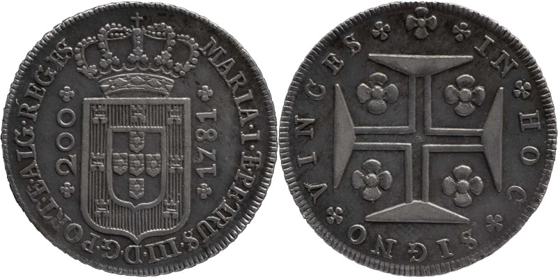 Portugal
D. Maria I and D. Pedro III (1777-1786)
12 Vinténs Lisbon Mint 1781
AG:...