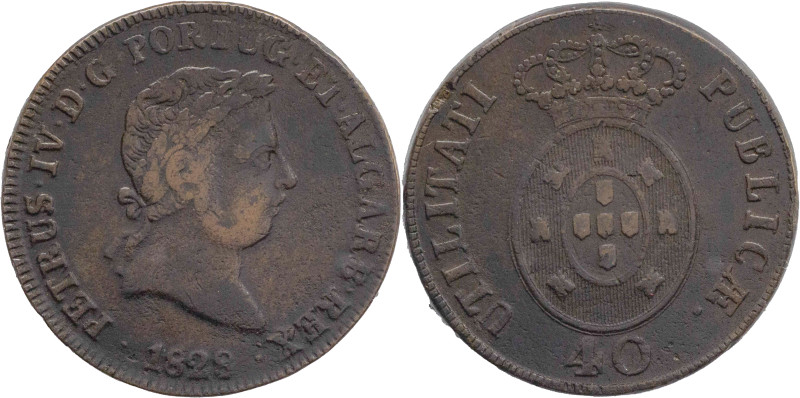 Portugal
D. Pedro IV (1826-1828)
Pataco Lisbon Mint 1828
AG: 01.07 33,03g
Very F...