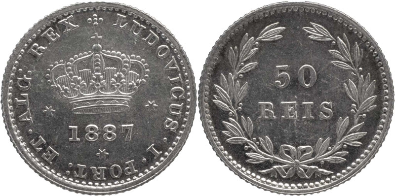 Portugal
D. Luís I (1861-1889)
50 Réis Lisbon Mint 1887
AG: 08.18 1,30g
Uncircul...