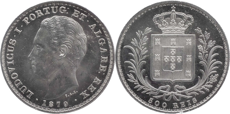 Portugal
D. Luís I (1861-1889)
500 Réis Lisbon Mint 1879
AG: 12.17 12,56g PROOF-...