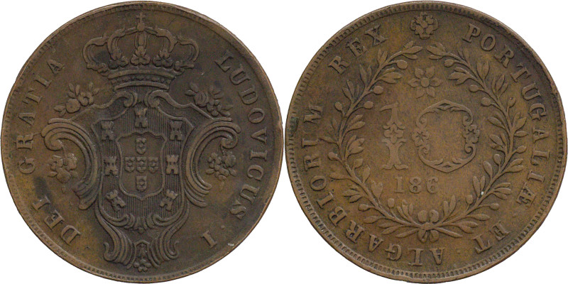 Portugal
D. Luís I (1861-1889) Açores Mint
10 réis 1865
AG: 02.01 6,25g
Good Fin...