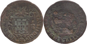Angola
D. Pedro II (1683-1706)
10 réis 169?
AG: 02.?   8,97g
REG