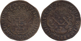 Angola
D. Pedro II (1683-1706)
10 réis 1699
AG: 03.07   12,80g
BC+