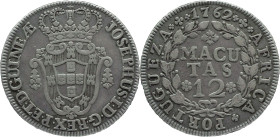 Angola
D. José I (1750-1777)
12 macutas 1762
AG: 14.01   17,42g RARA
MBC+