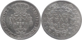 Angola
D. Maria I e Pedro III (1777-1786)
10 macutas 1783
AG: 08.01   14,78g
MBC