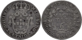 Angola
D. Maria I (1786-1799)
6 macutas 1789
AG: 06.01   8,73g
MBC-