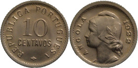 Angola
República (1910-)
10 Centavos 1922
AG: 07.02    2,98g
SOBERBA