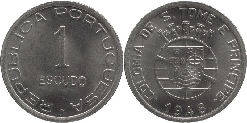 São Tomé and Príncipe
Republic (1910-)
1 escudo 1948
AG: 13.01 7,94g
Uncirculate...