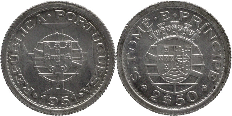 São Tomé and Príncipe
Republic (1910-)
2.5 escudo 1951
AG: 16.01 3,51g
Uncircula...