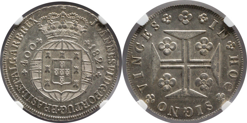 Certified Coins
Portugal D. João VI 400 Réis Lisbon Mint 1821
NGC MS 62