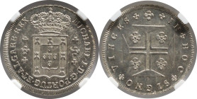 Moedas certificadas
Portugal D. Miguel I 6 Vinténs Lisboa
NGC MS 64