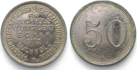 ANNABERG-BUCHHOLZ. 50 Pfennig ND(about 1920), PRODUKTEN- UND WAREN-VERTEILUNGS-VEREIN, Notgeld, zinc, 30mm, RARE!