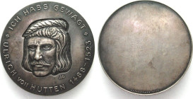 ULRICH VON HUTTEN Medal about 1970 by HOFFSTÄTTER Pattern in silver RARE!