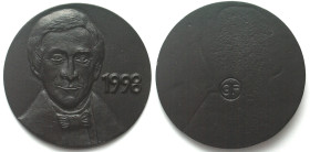 FERDINAND REICH. Annual plaque 1998, Cast iron medal by FOUNDRY INSTITUTE FREIBERG, 99mm, UNC