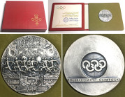 Polish Olympic Committee 1968 Olympics Mexico & Grenoble, official medal, 55mm