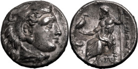 Ancient Greece: Macedonian Kingdom Alexander III 'the Great' circa 325-323 BC Silver Drachm About Good Very Fine; areas of roughness