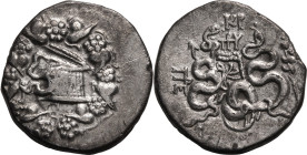 Ancient Greece: Pergamon, Mysia circa 180-133 BC Silver Cistophoric Tetradrachm Very Fine; subtly toned