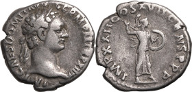 Roman Empire Domitian AD 95 Silver Denarius About Very Fine