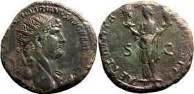 Roman Empire Hadrian AD 120-121 Bronze Dupondius Very Fine