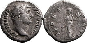 Roman Empire Hadrian AD 136 Silver Denarius Very Fine