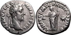 Roman Empire Commodus AD 192 Silver Denarius Very Fine